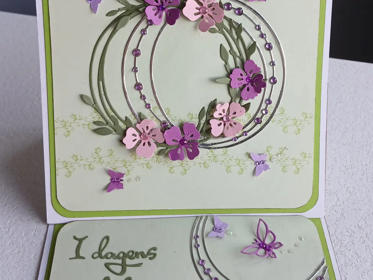 Billede 2 - Kort med blomster på sælges