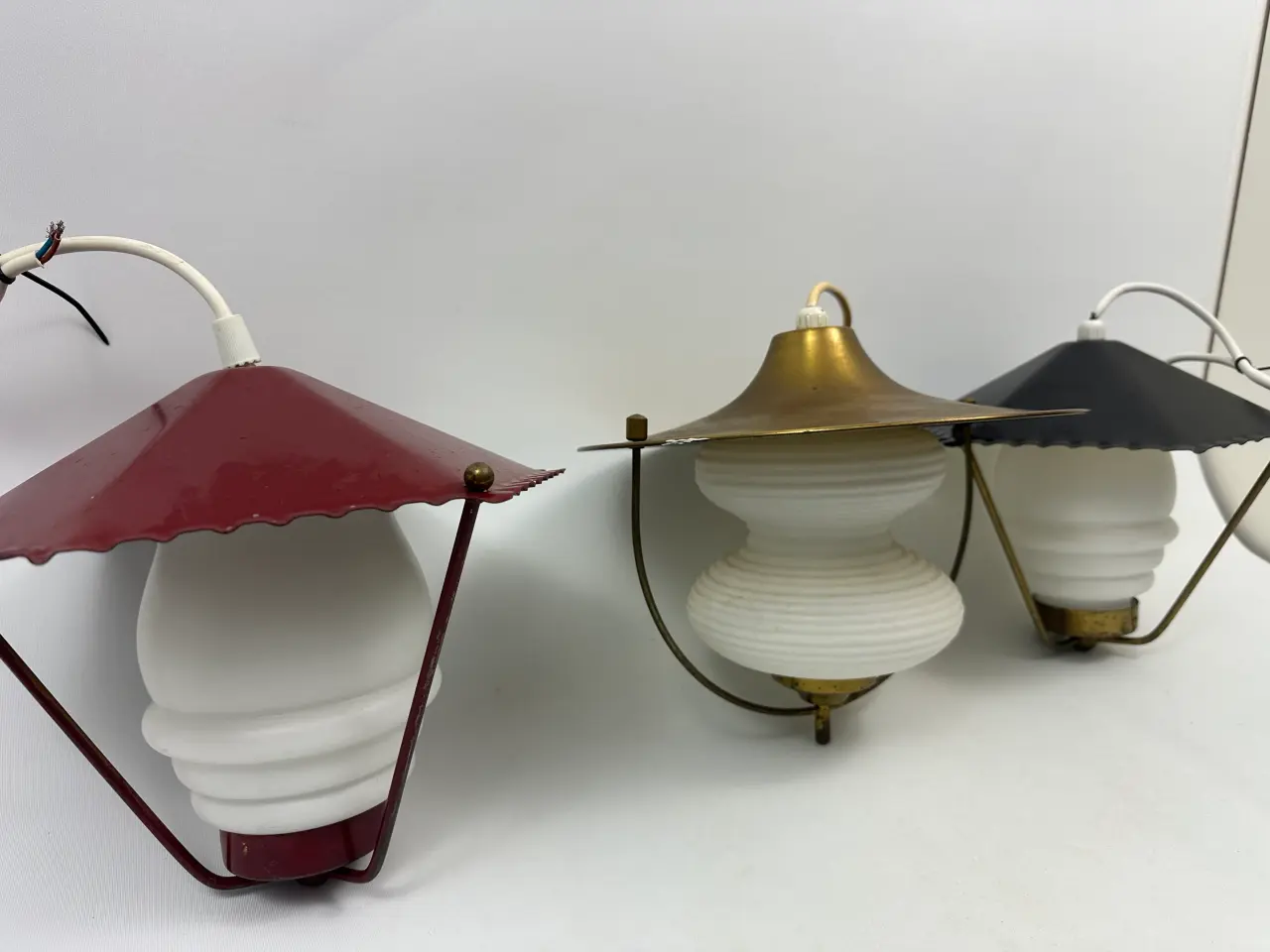 Billede 10 - Vintage opalglas pendler 
