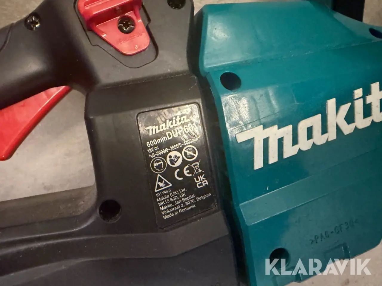 Billede 4 - Lot af havemaskiner Makita inkl. 3 batterier, lader og tilbehør
