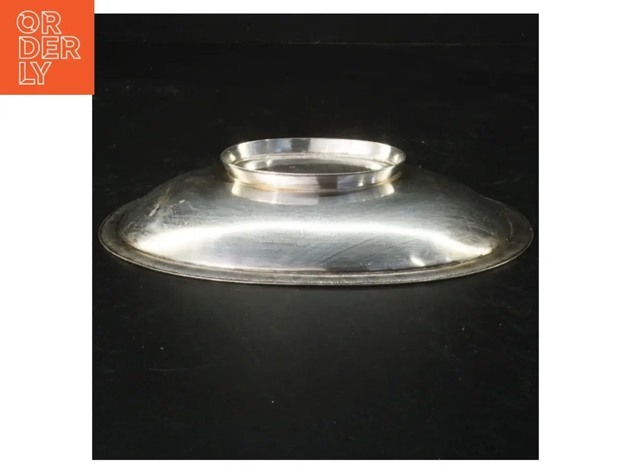 Billede 2 - metalbakke i sølvplet (str. 18,5 x 14 cm)