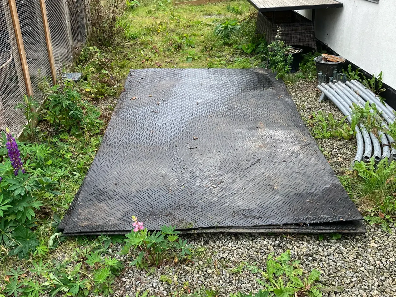 Billede 1 - 8 Køreplader sort plast