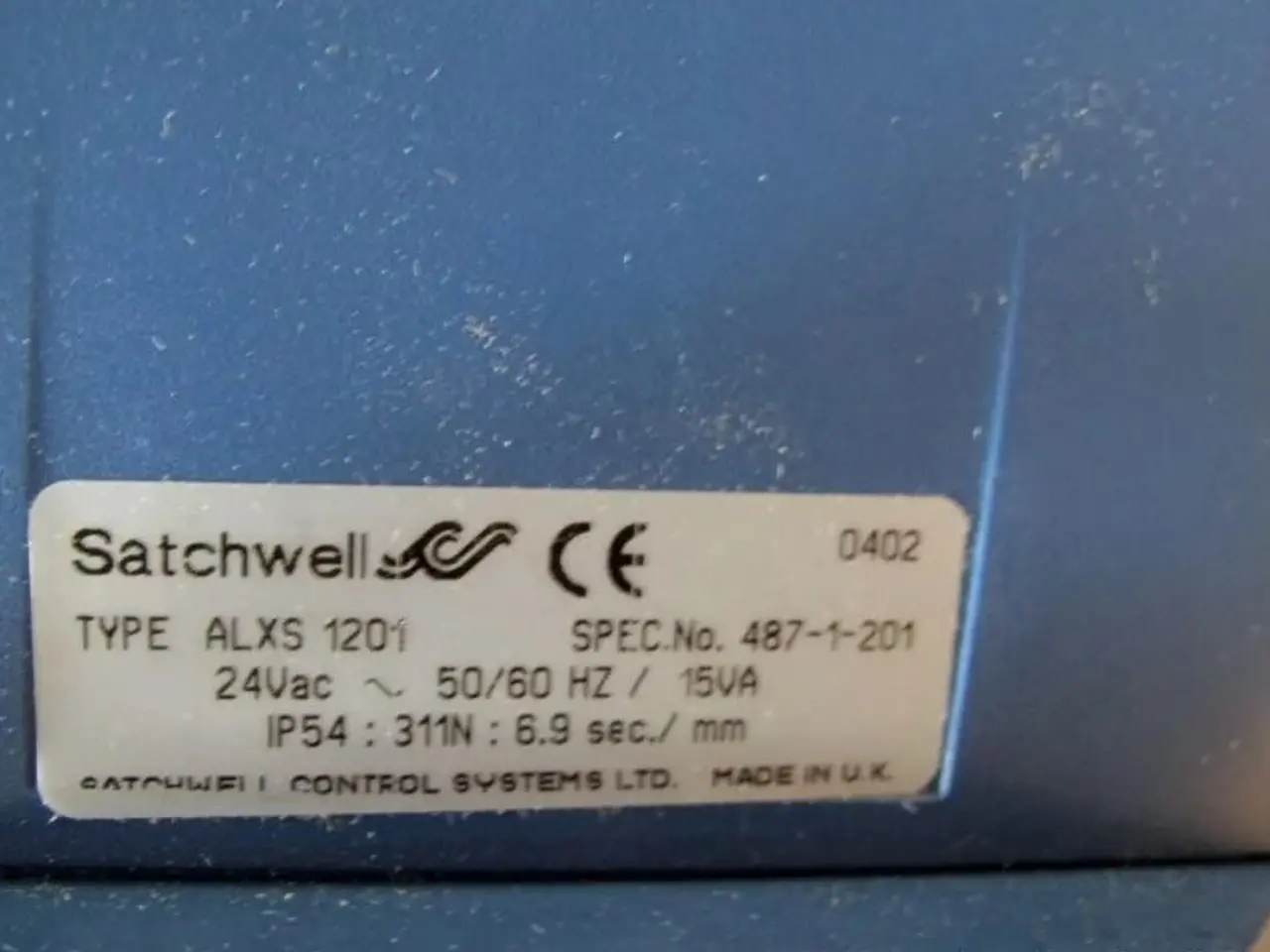 Billede 2 - Satchwell Linear Actuator Type ALXS 1201 481-1-201