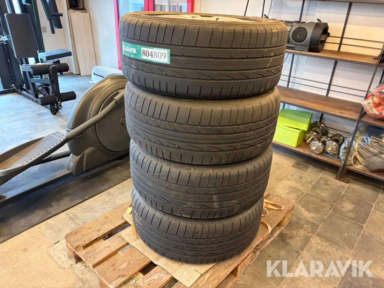 Billede 1 - Alufælge med vinterdæk Bridgestone Dueller H/P - 4 styk