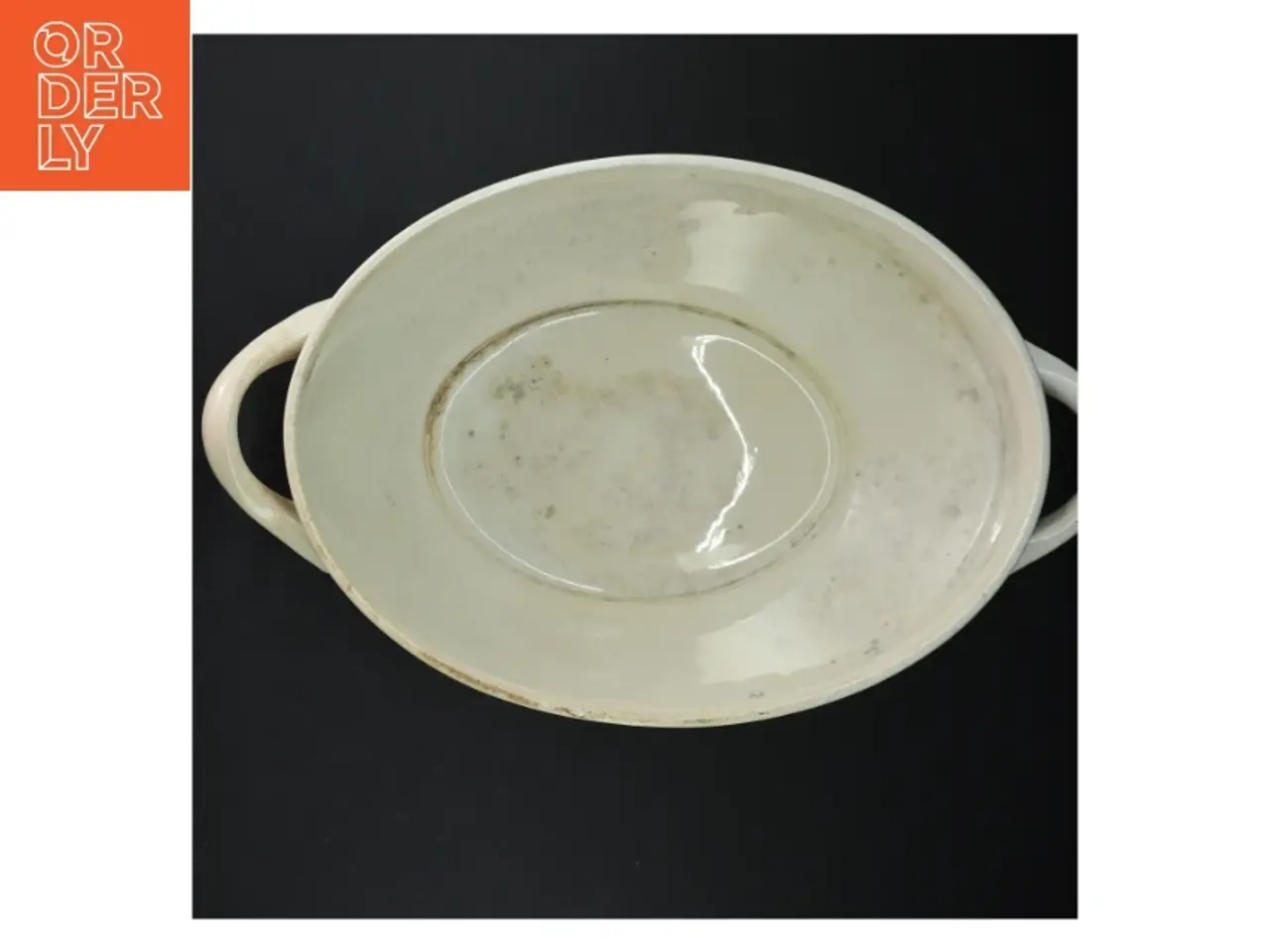 Billede 5 - Serveringsskål med Jugend stiltræk (str. 37x24 cm)DD F9