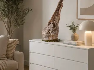 Unika træ skulptur af Drivtømmer 