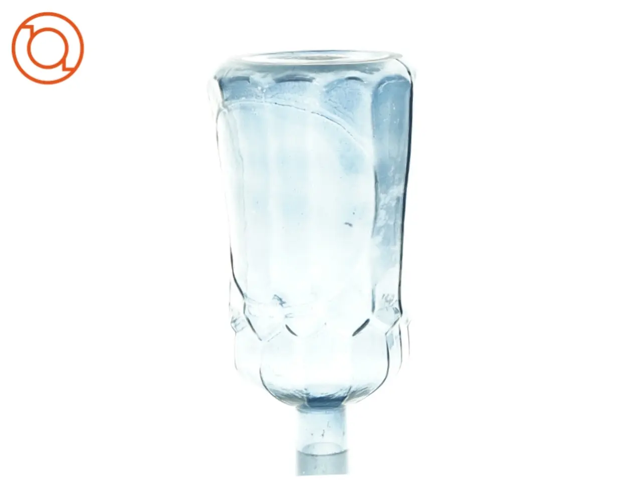 Billede 3 - Blå glasflaske/vase