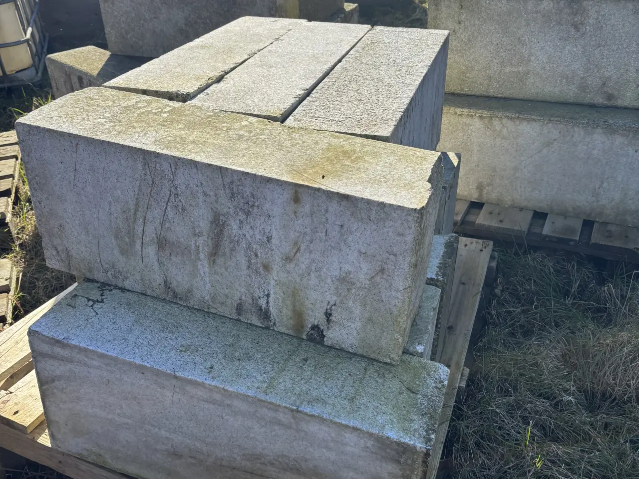 Billede 2 - Hvide granit trin - 19x70x30cm. Gode til trappe/ha
