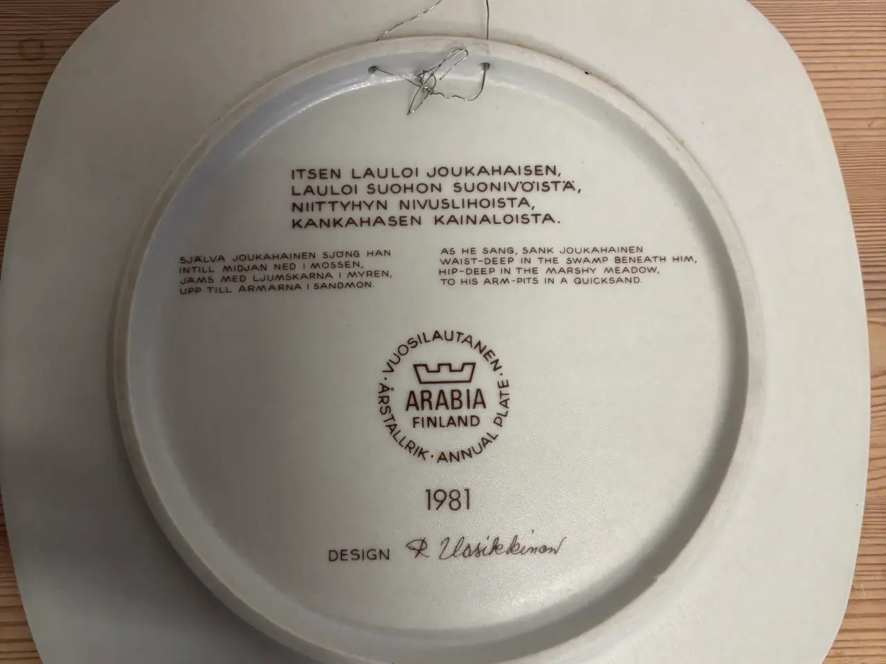 Billede 12 - Arabia årsplatte 1976-1981 (6 stk)