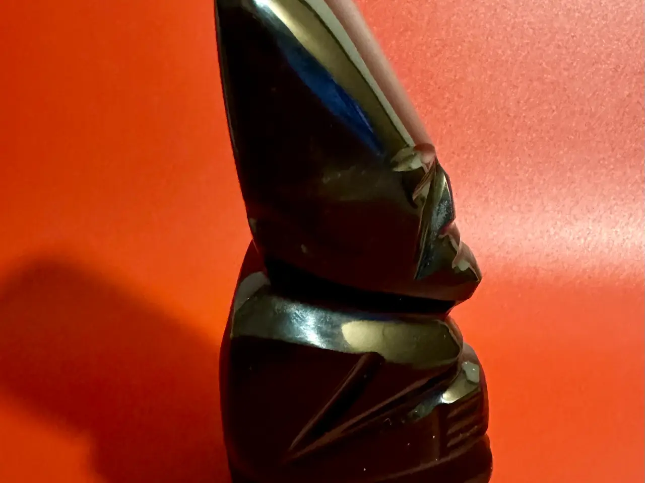 Billede 5 - Vintage figurer håndskårede af træ og obsidian