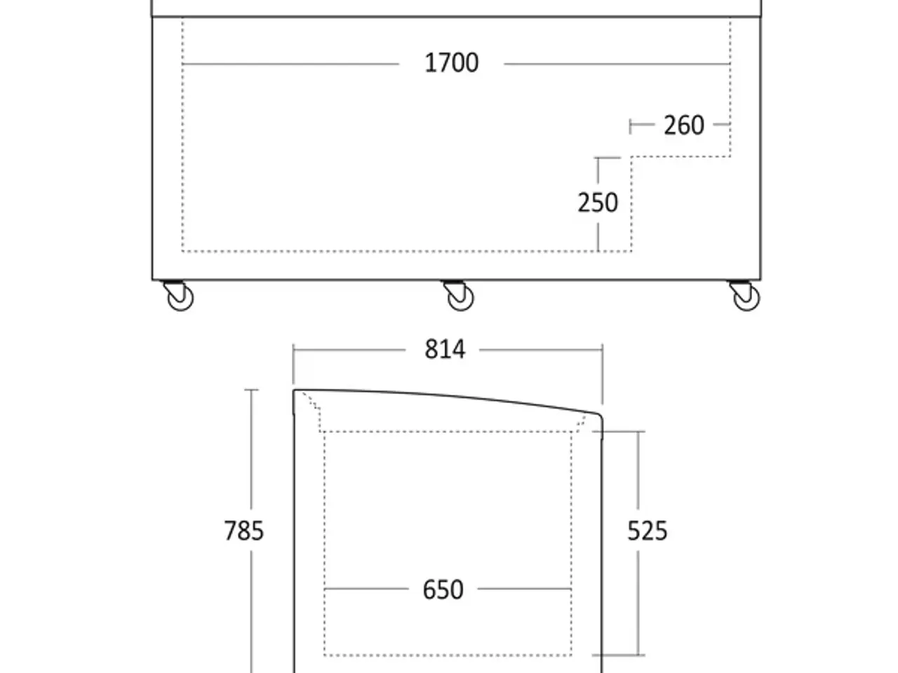 Billede 5 -  Supermarkedsfryser 600 L – SIF600C – Statisk