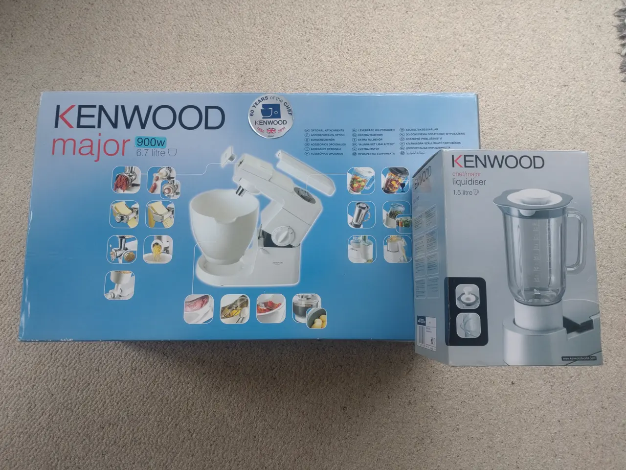Billede 1 - Kenwood Major køkkenmaskine 900w med blender, hvid