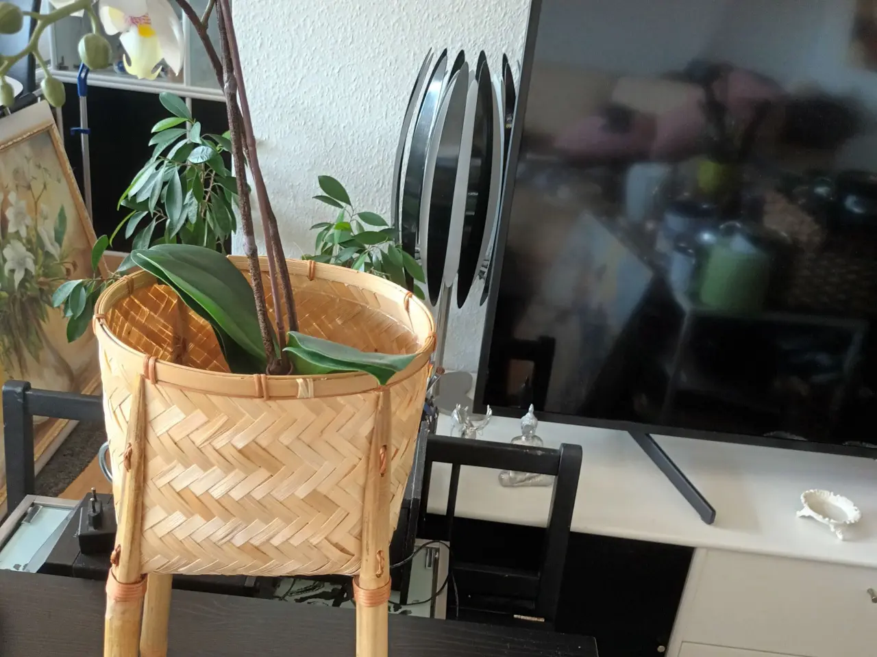 Billede 1 - FLOT Bambus Blomster Skjuler