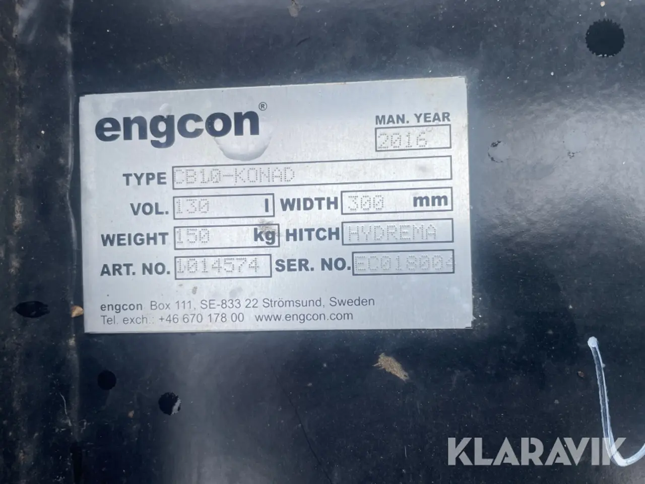 Billede 11 - Profilskovl Engcon CB10-KONAD 30 cm - 1 styk