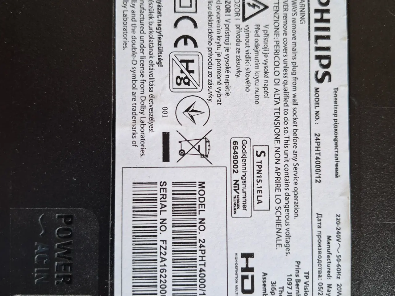 Billede 4 - Philips 24 tommer tv