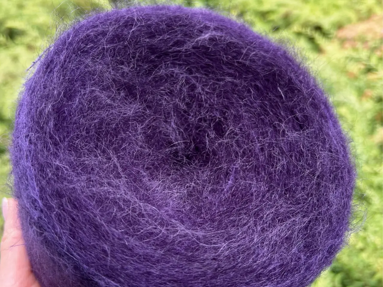 Billede 1 - Italiensk garn - Mohair / Silke - Dark Purple 259g