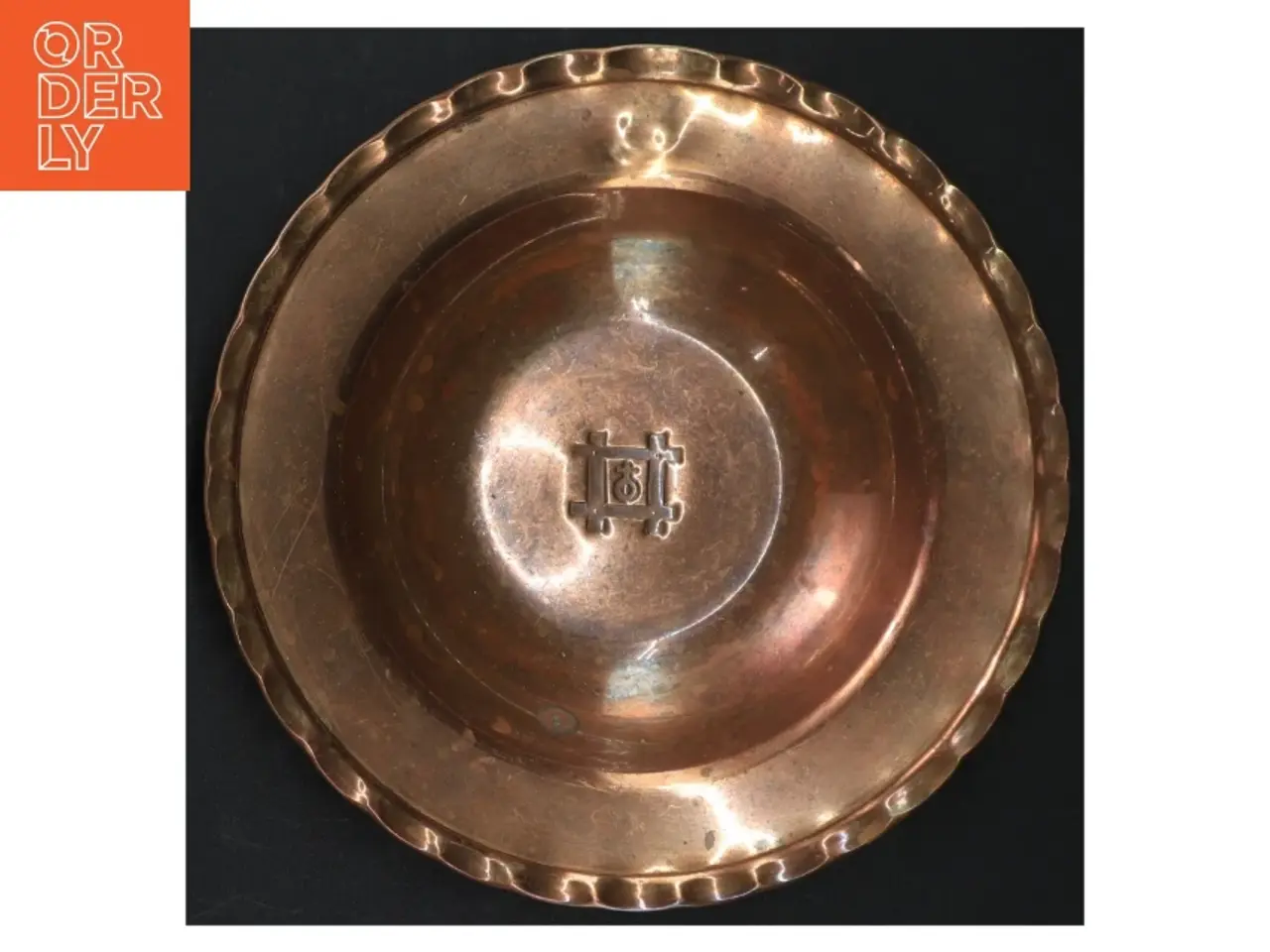 Billede 3 - Messing Skål med kvinde symbol (str. Ø. 20 cm)