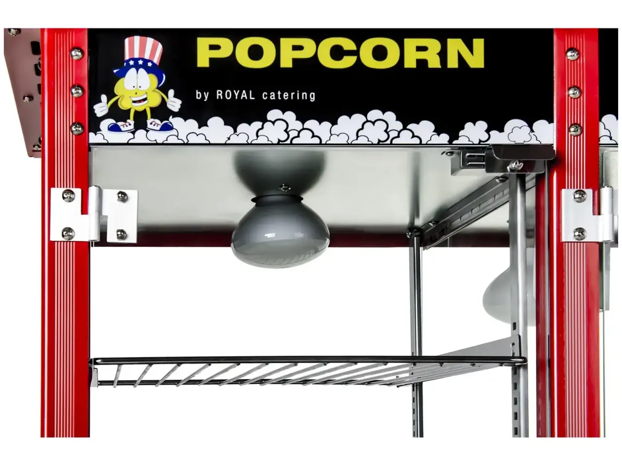 Billede 8 - Popcornmaskine med dobbelt montre – rød
