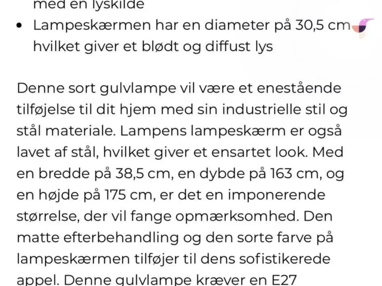 Billede 3 - Gulvlampe
