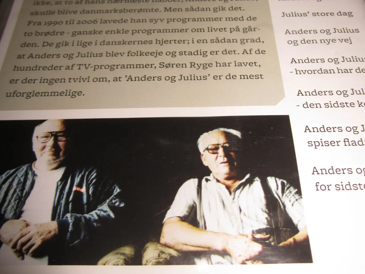 Billede 3 - SØREN RYGE. ANDERS OG JULIUS.