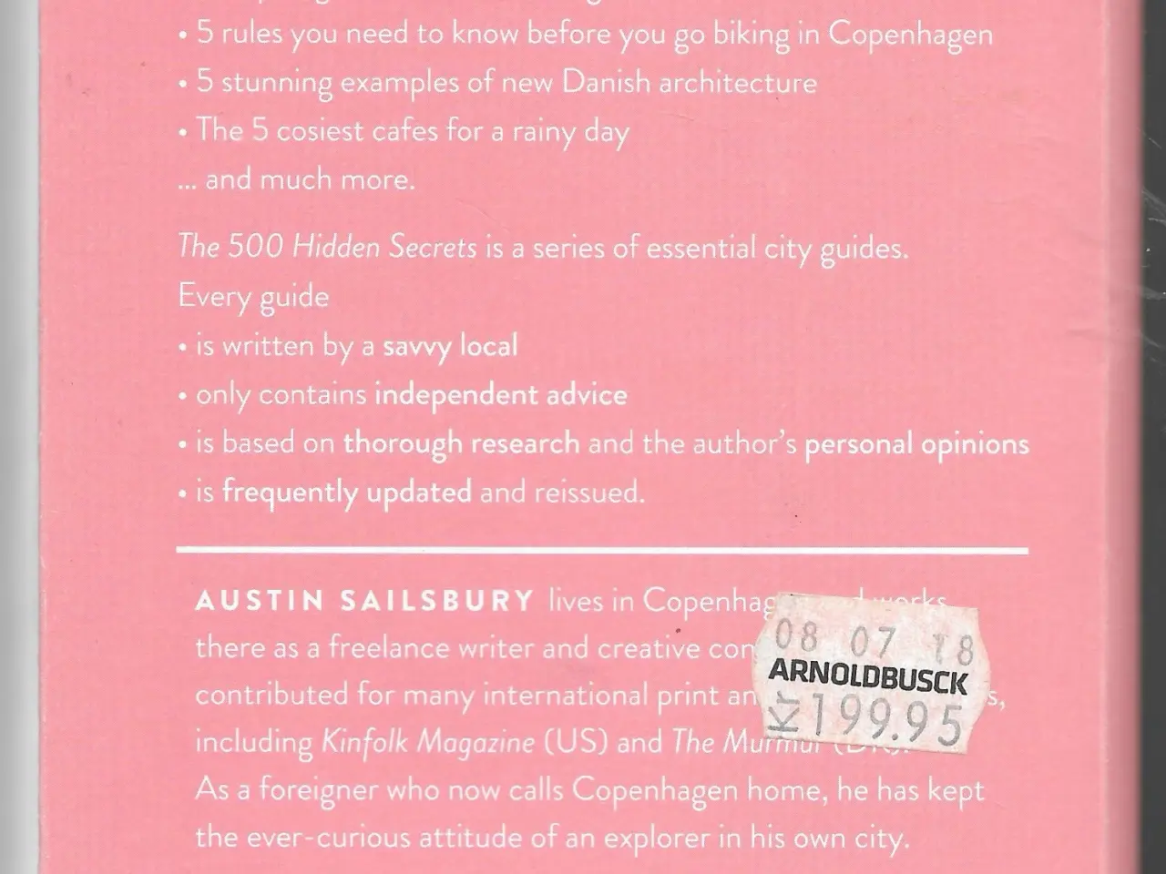 Billede 2 - The 500 Hidden Secrets of Copenhagen by Sailsbury