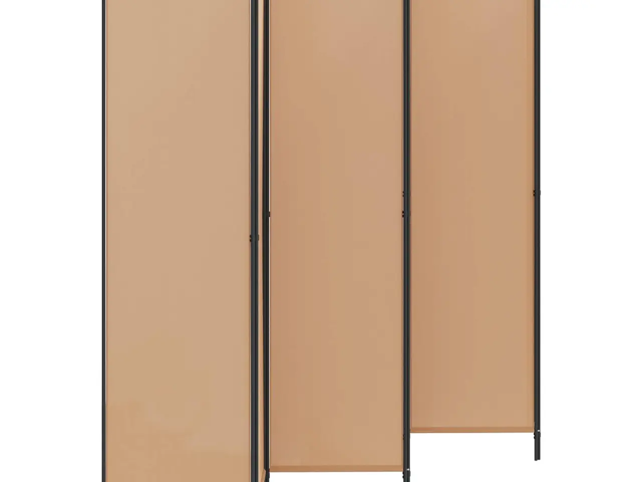 Billede 3 - 6-panel rumdeler i stof - beige, 300 × 200 cm, sammenklappelig