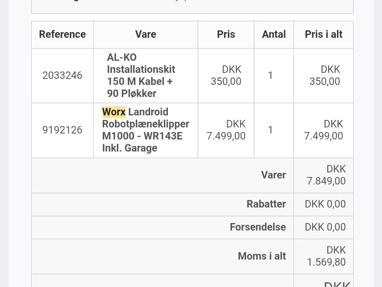 Billede 6 - Worx M1000-WR143E robotplæneklipper