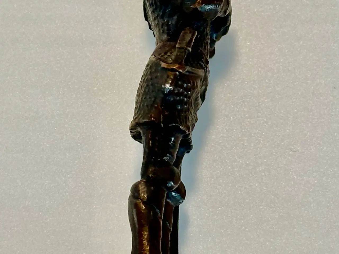 Billede 7 - Vintage miniature ridderfigur håndstøbt af bronze
