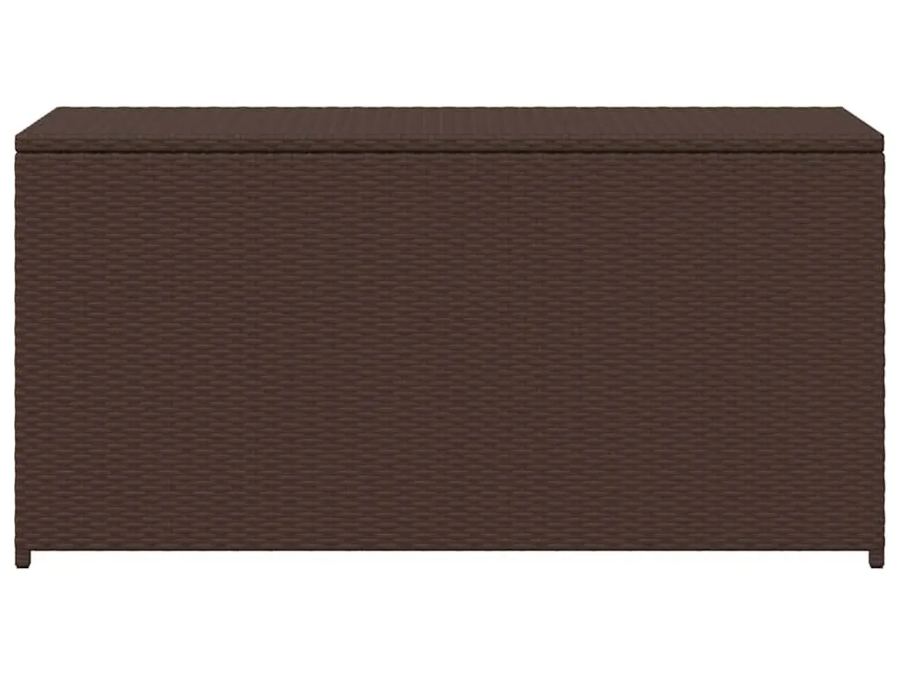 Billede 6 - Udendørs opbevaringskasse i brun polyrattan - 120 × 50 × 60 cm