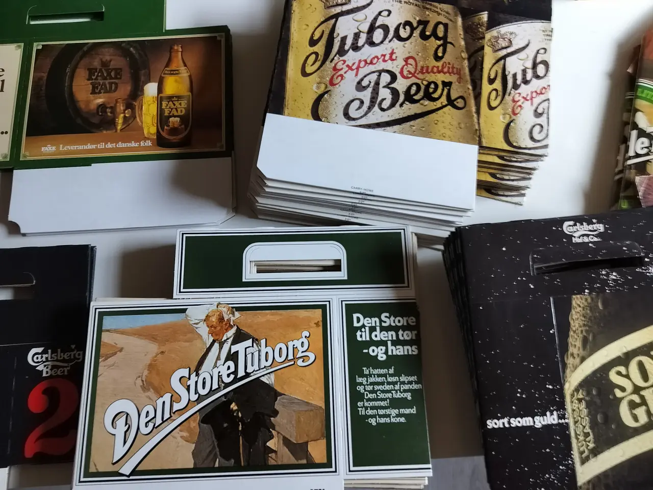 Billede 3 - Gamle 6 pack pap ølkasser