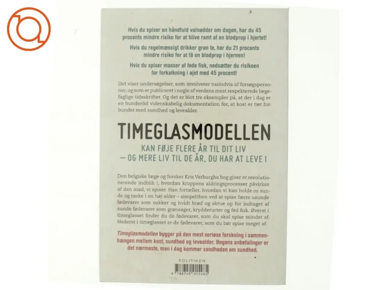 Billede 3 - Timeglasmodellen : om at tabe sig og holde sig ung længere af Kris Verburgh (Bog)