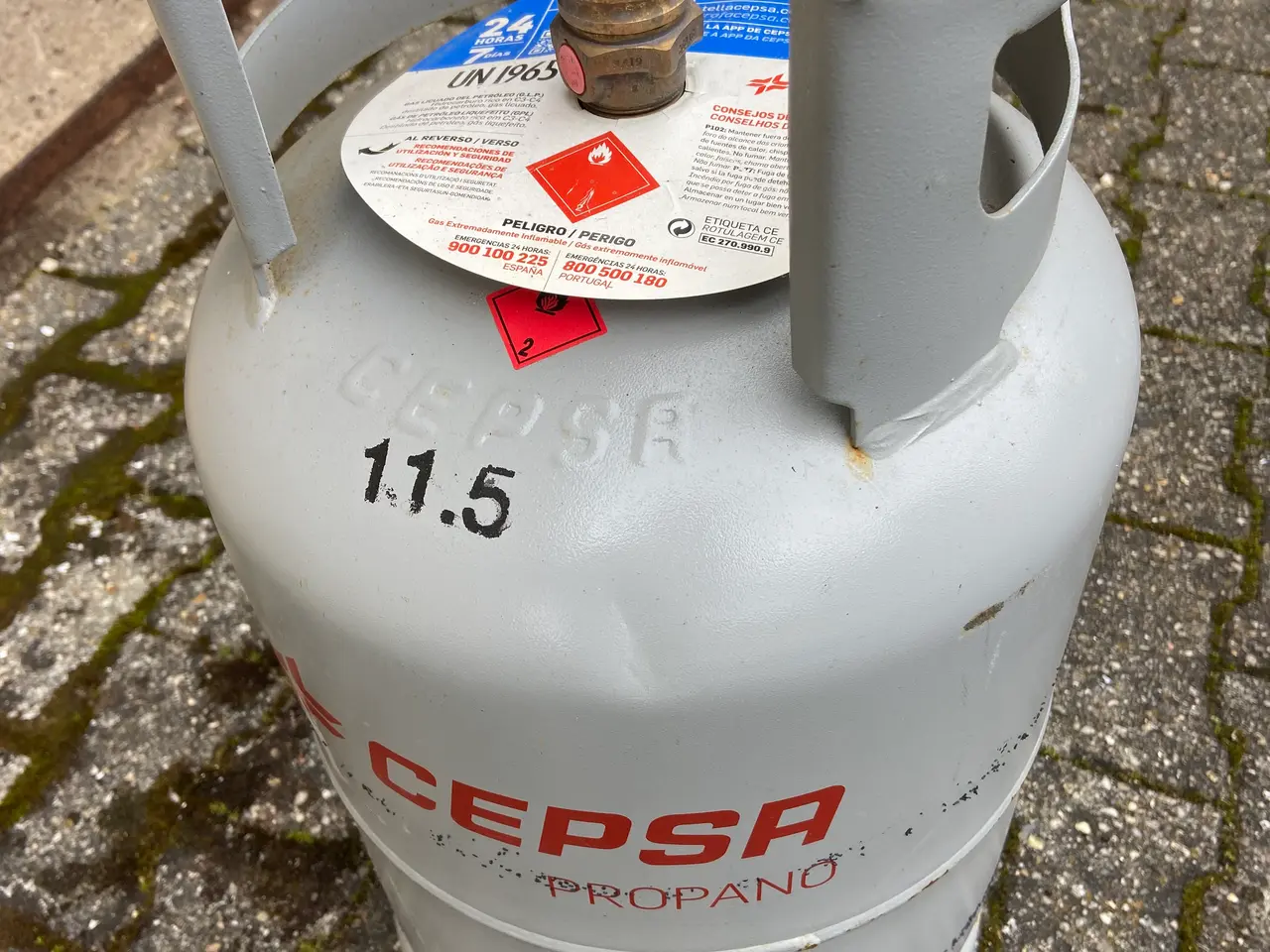 Billede 1 - Gas flaske Spansk model (uden gas)