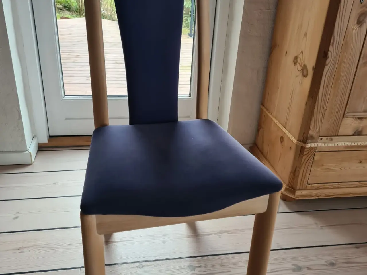 Billede 1 - Skovby 6 spisestole i bøg model DC57BMU