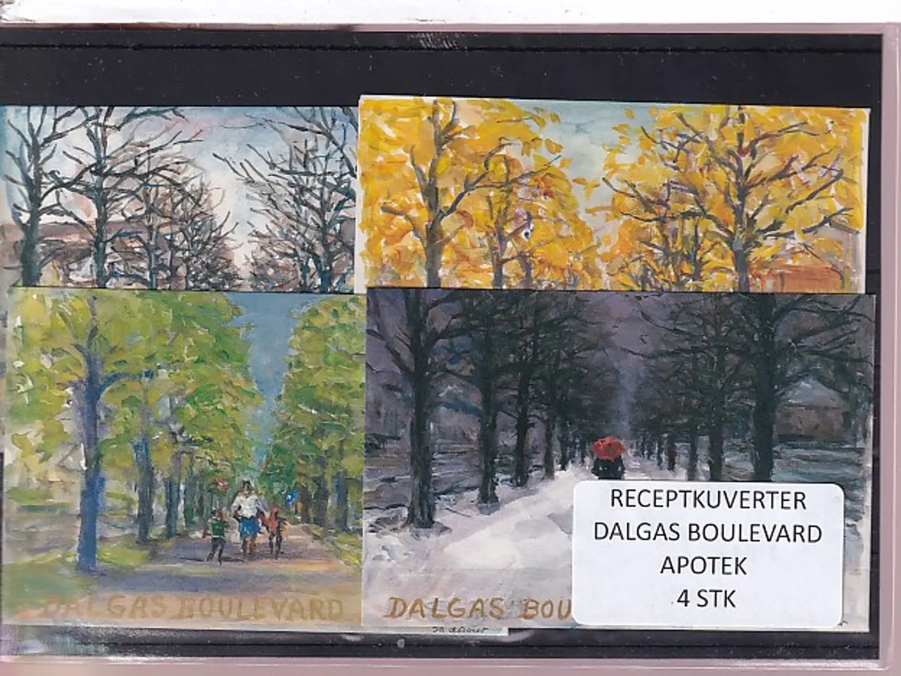 Billede 1 - Receptkuverter - Dalgas Boulevard Apotek - 4 Stk.