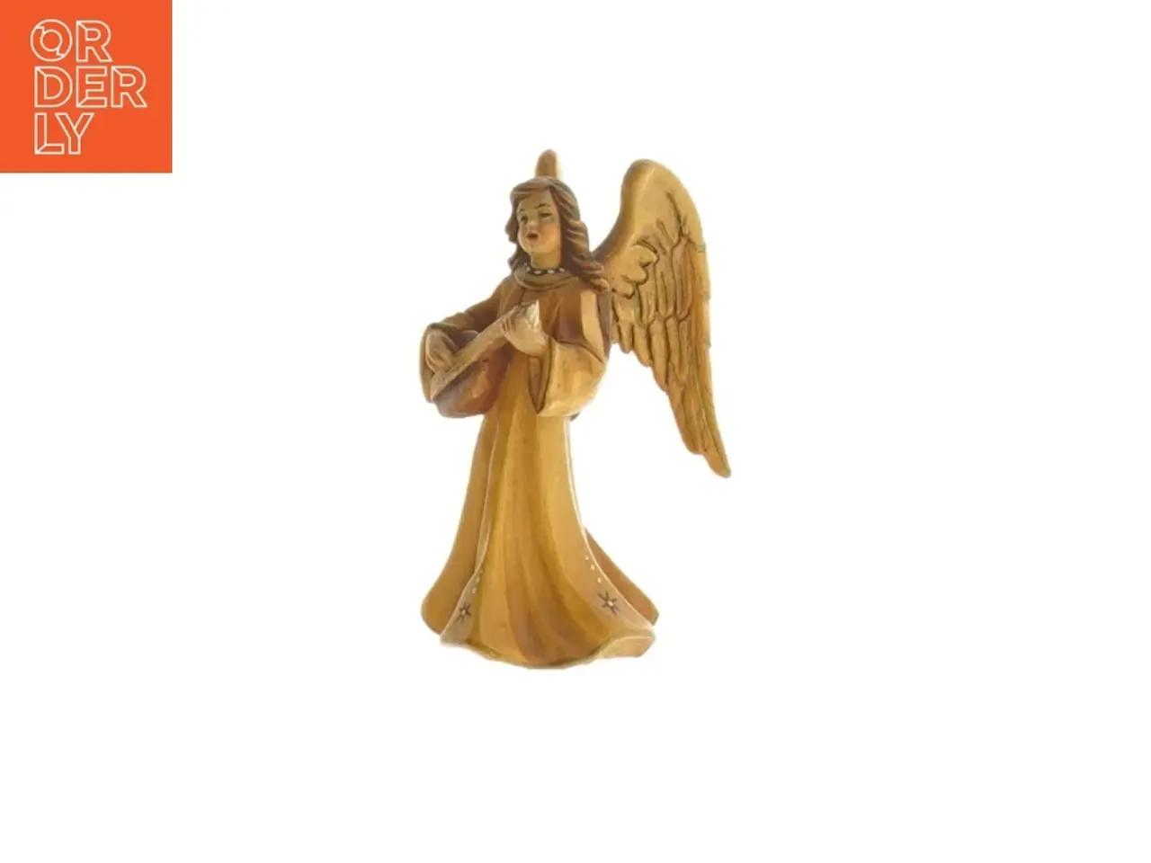 Billede 1 - Træ engel figur (str. 8 x 4 cm)