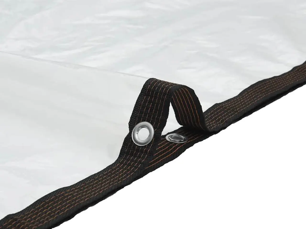 Billede 8 - Klar presenning med øjer 2 × 2 m - polyethylen, transparent/sort