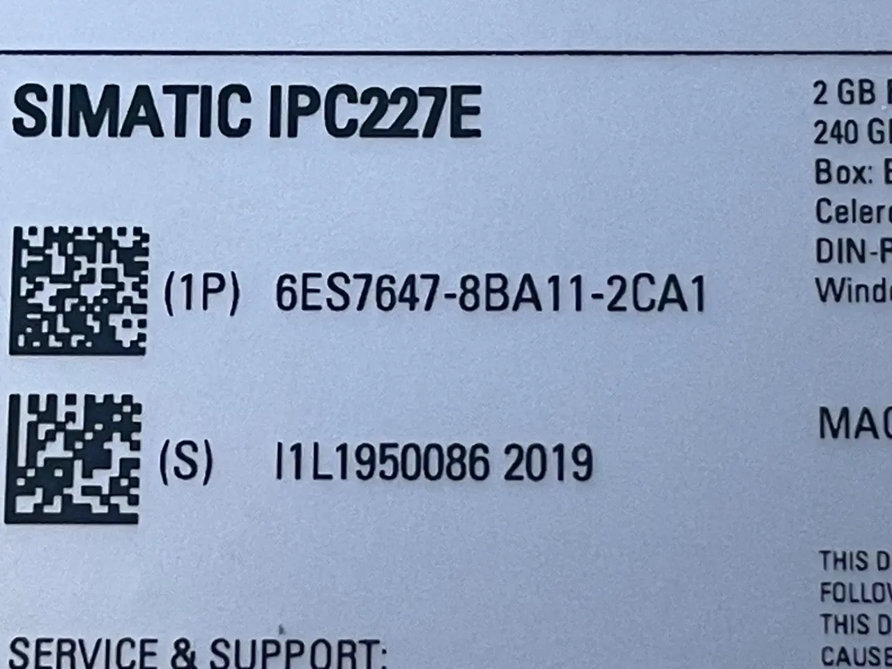 Billede 3 - Siemens SIMATIC IPC227E Nanobox PC – /