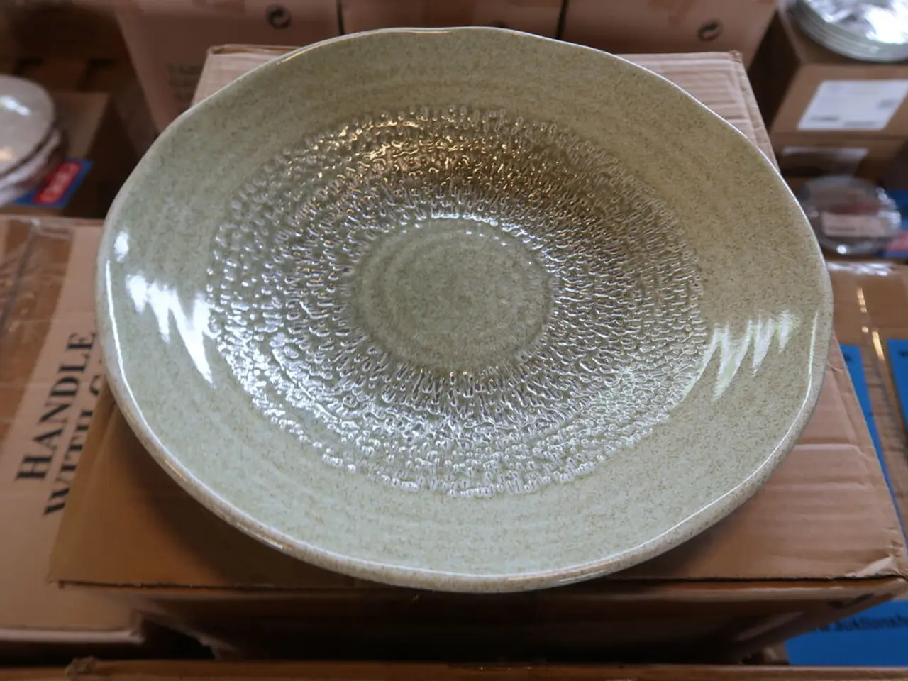 Billede 4 - 66 stk. Dudson Harvest Grain skål, grøn, 80 cl, ø25 cm