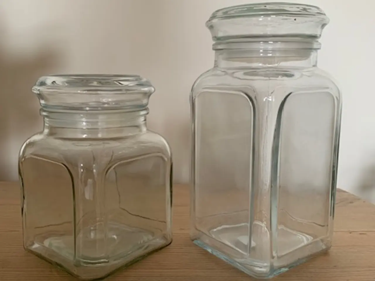 Billede 1 - Opbevaringsglas / glaskrukker / bolcheglas - retro