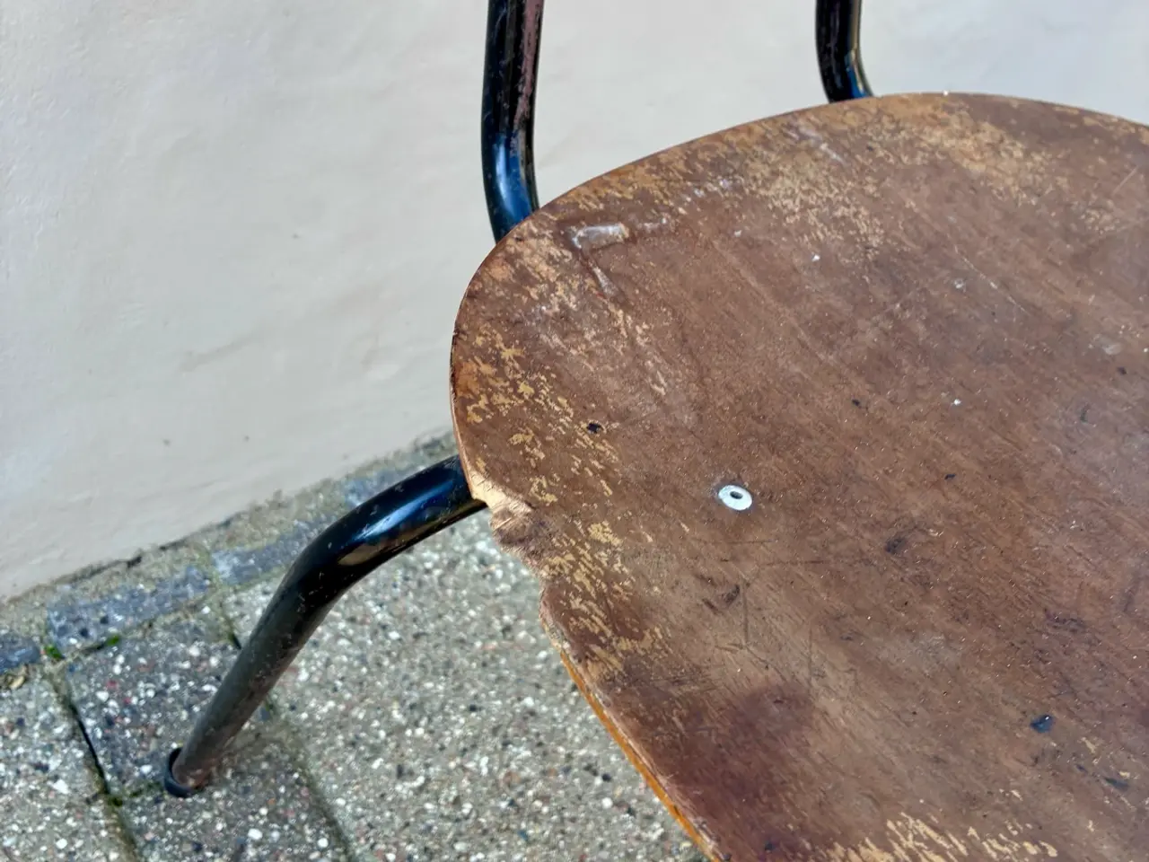 Billede 7 - 5 stk. 60’er skolestol teak / metal