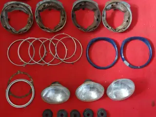 Volvo 164 forlygter,lygte rand,lygtehuse m.m