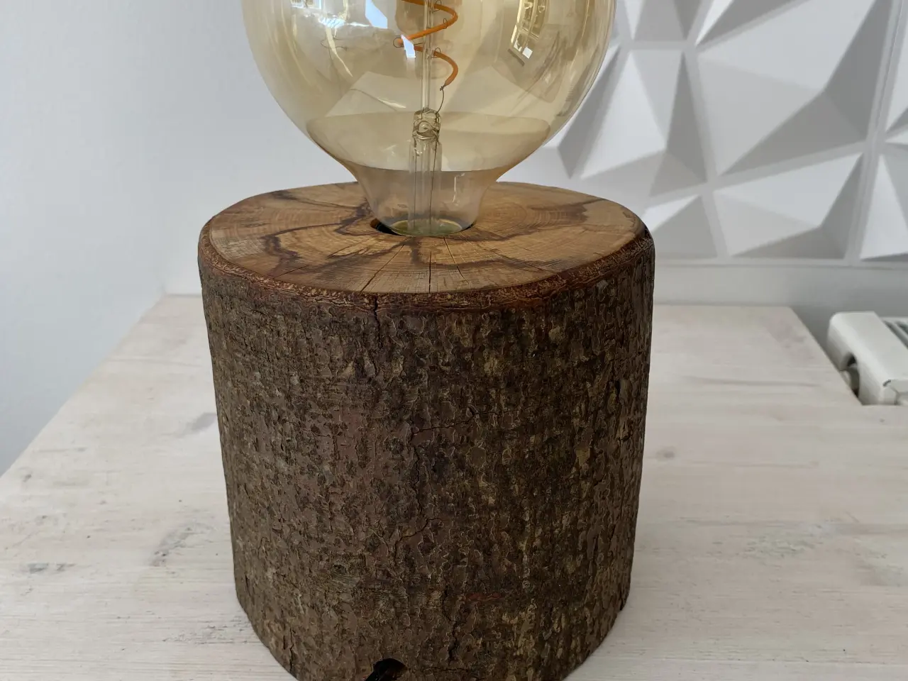 Billede 4 - Lampe - unik hyggelig naturlig