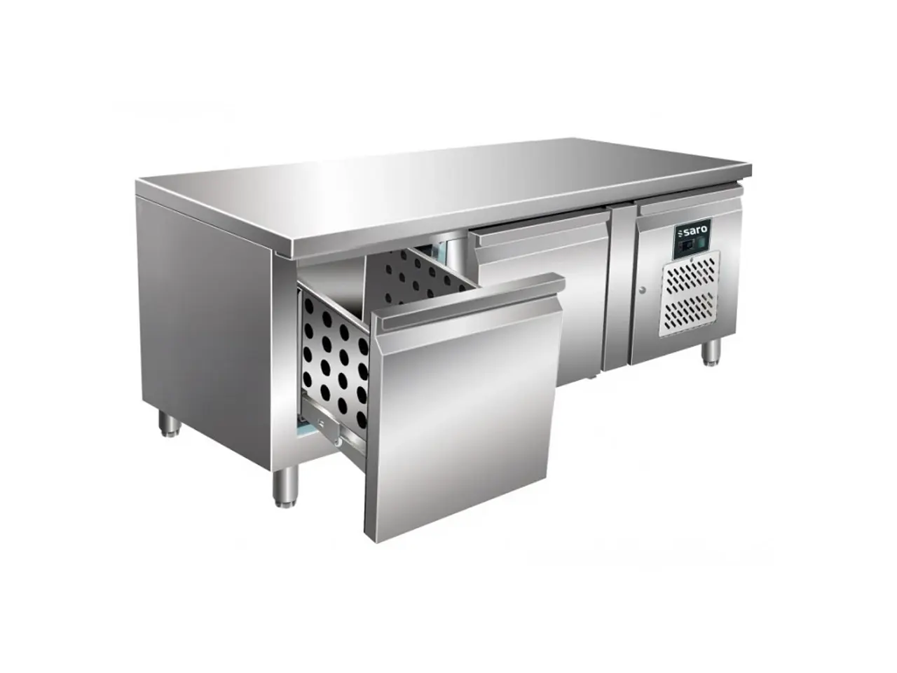 Billede 1 - Lavt kølebord med 2 skuffer B1360 x D700 x H650 mm