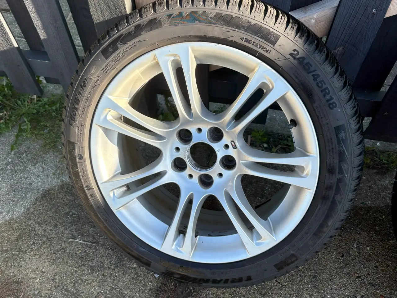 Billede 5 - 4 Stk BMW f10 alu fælge med vinterdæk