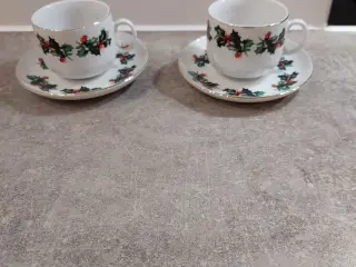 Julekopper med underkop