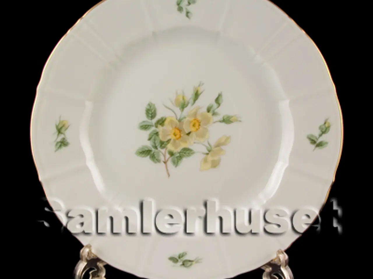 Billede 1 - Klitrose Tallerken Flad 24½ cm.