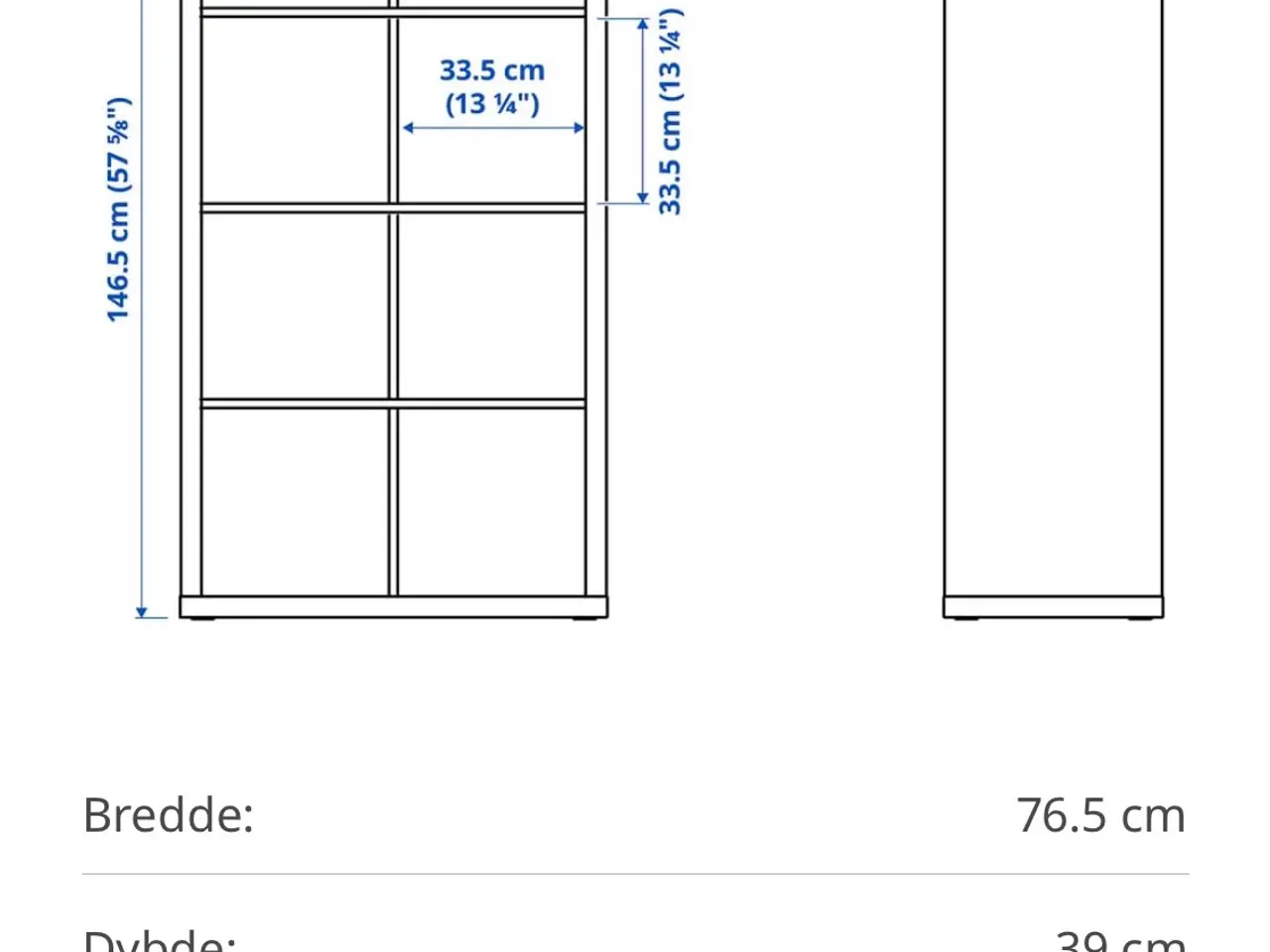 Billede 3 - Ikea - Kallax rumdeler