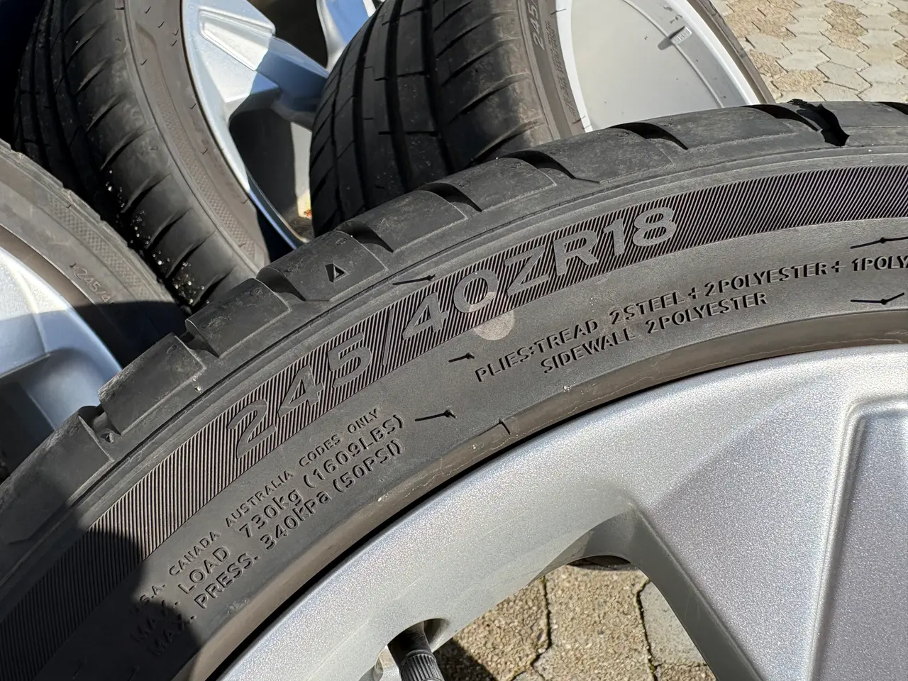 Billede 11 - 18" Org. Ford Alufælge m/gode Hankook Sommerdæk