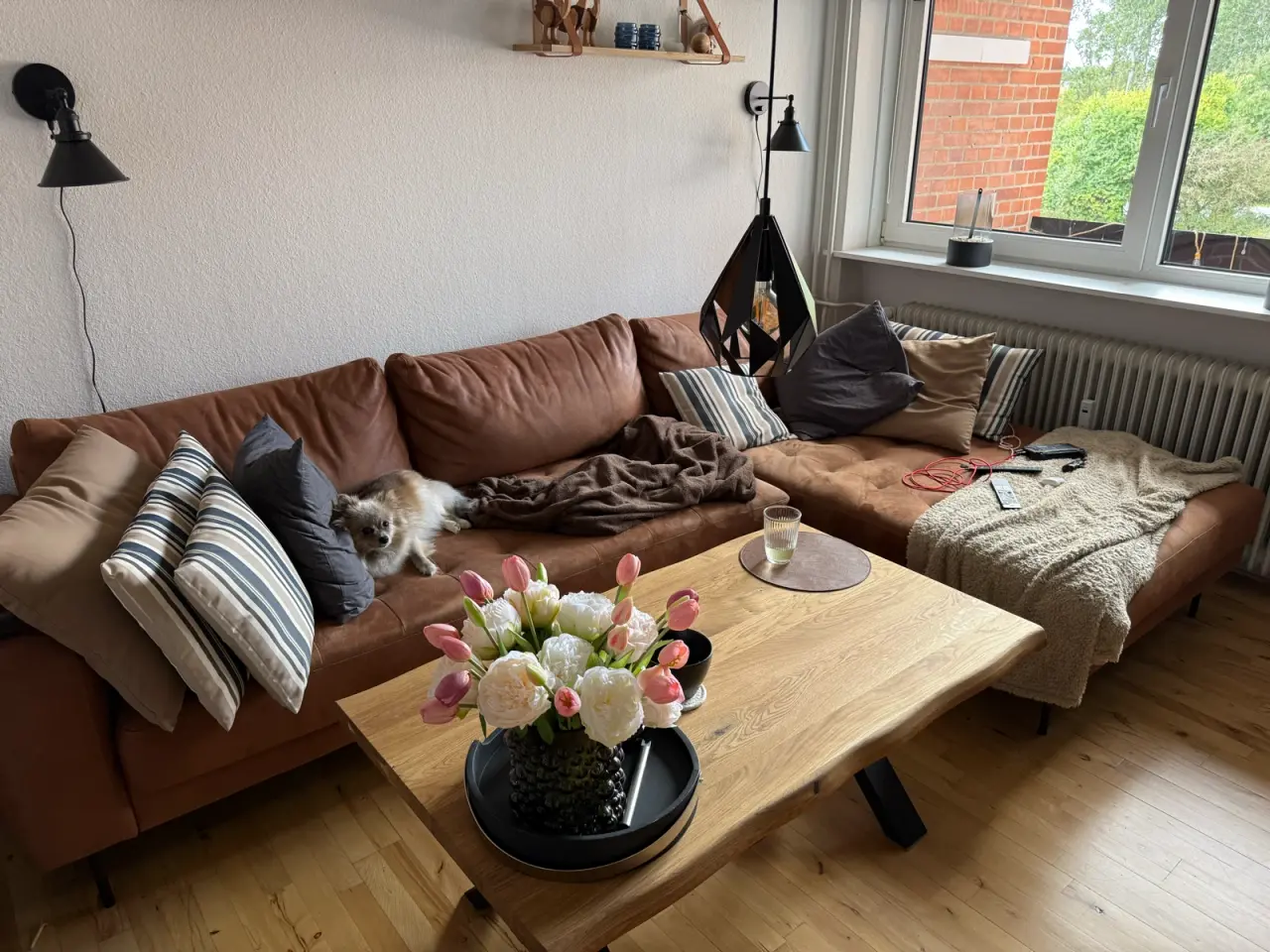 Billede 1 - Stor sofa med chaiselong