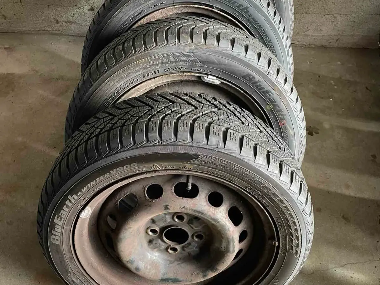 Billede 1 - 15 Vinterhjul til Mazda 2 osv Krydsmål 4x100