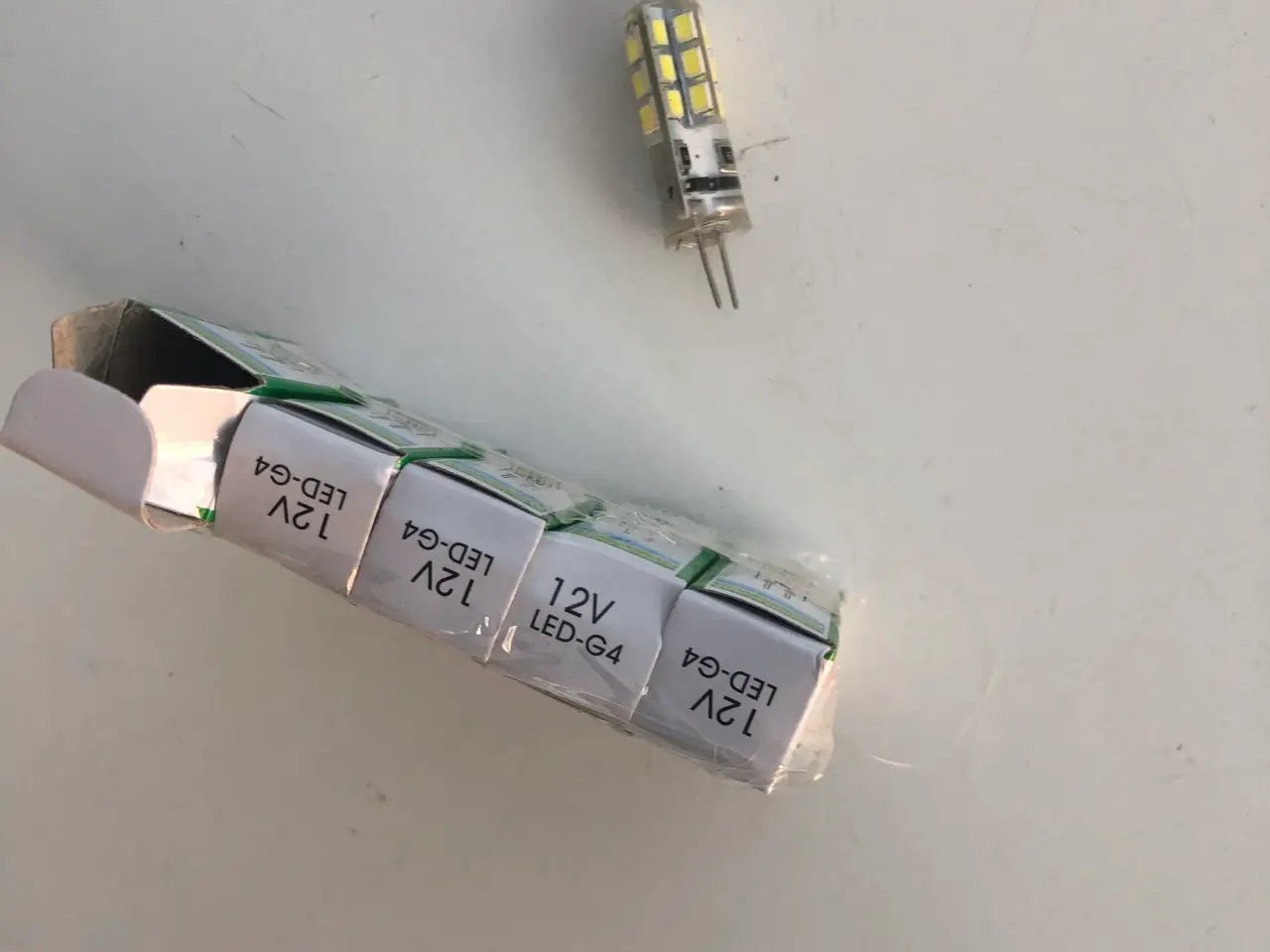 Billede 2 - 5 styk G 4 led pærer 12 volt til Campingvogn